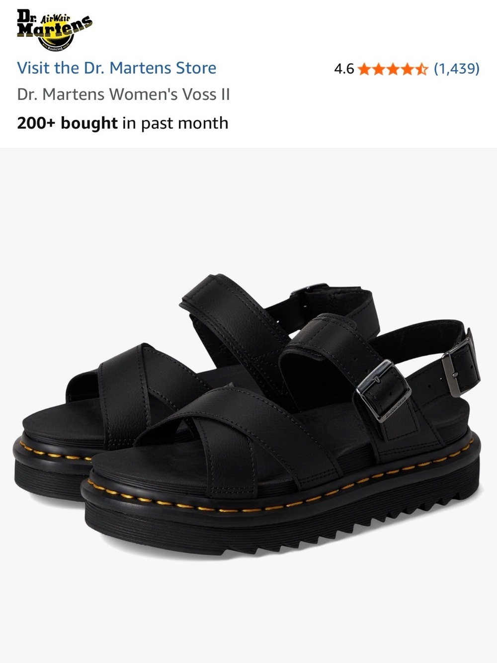 NEW in Box Dr Martens women’s Voss II sandal size 7 - Picture 7 of 12